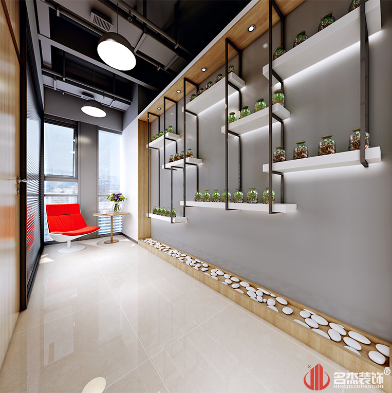 生物科技办公室装建之前台