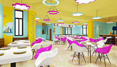 吉米布丁儿童餐厅装建设计