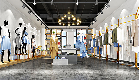 空间密码服装办公室装建