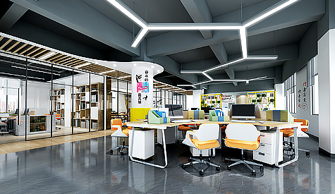 广州市开吉服装办公室装建设计