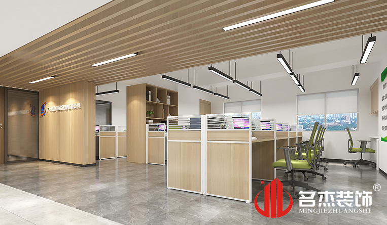 盛开办公区域装建设计成效