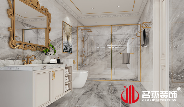 沐浴区装建设计成效