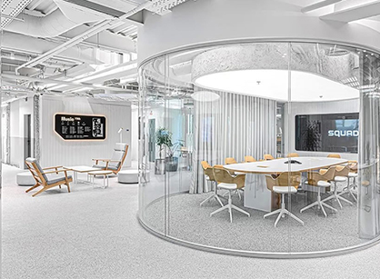 拥有超强适应性的生态工作系统的办公室装建设计空间若何打造——云科技云科技SQUAD